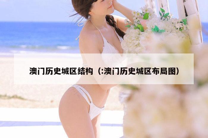 澳门历史城区结构（:澳门历史城区布局图）